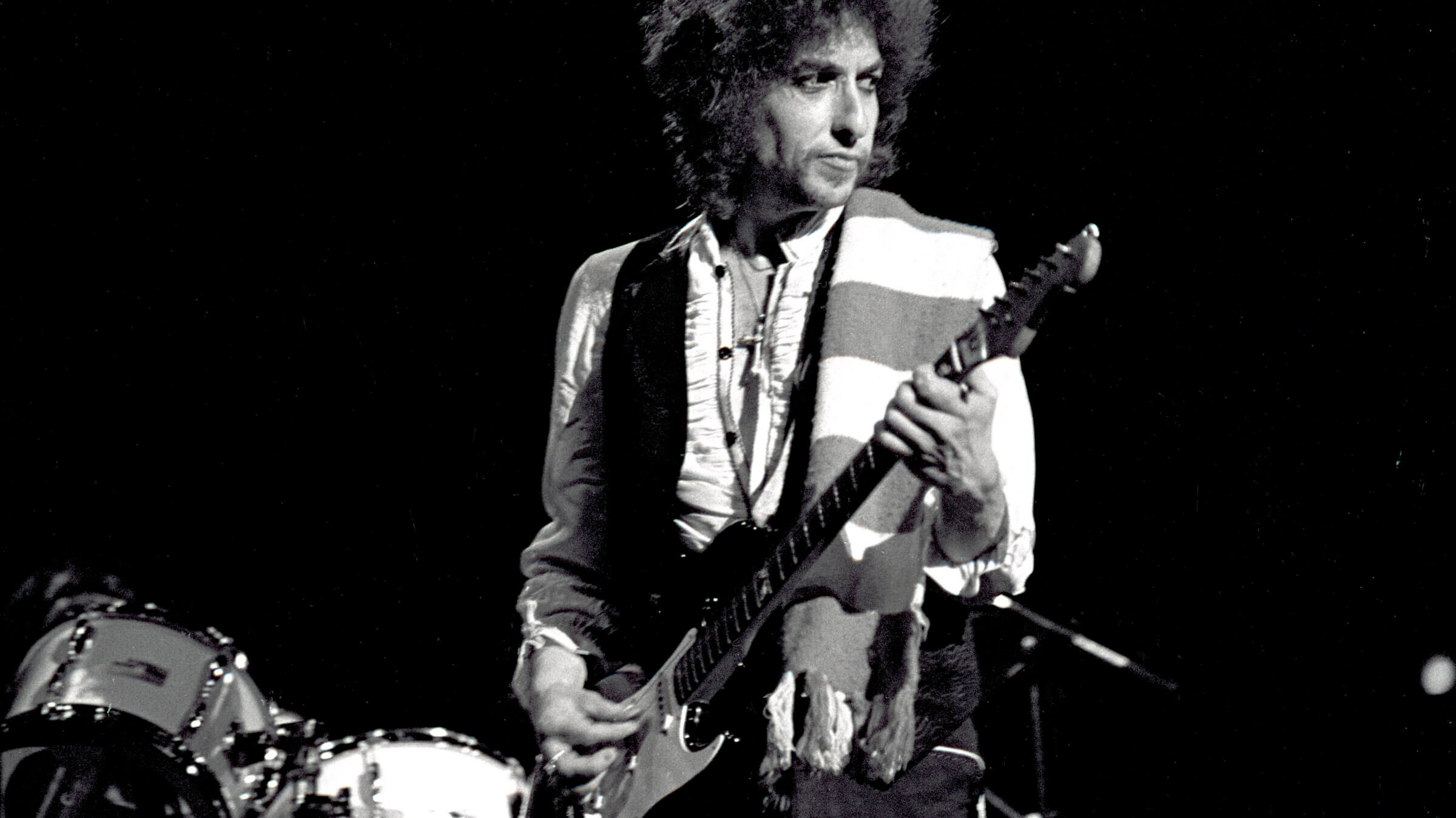 Bob Dylan in Atlanta during the Budokan era.