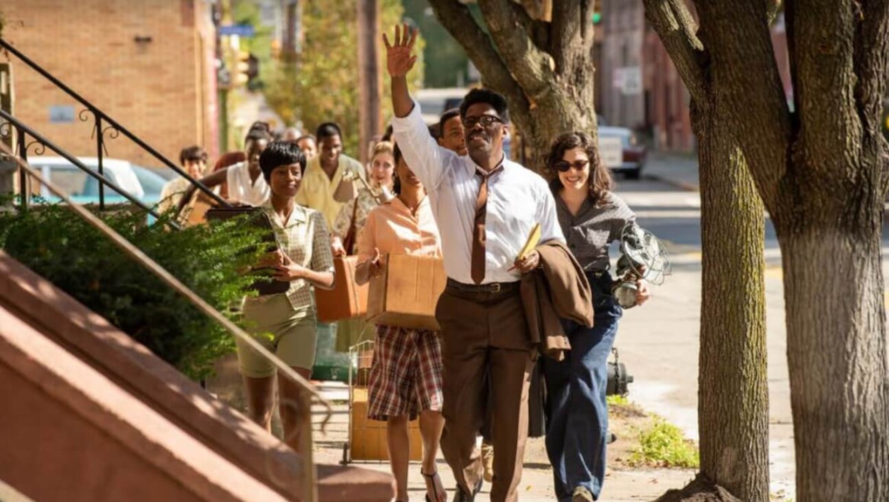 Colman Domingo (center) portrays Bayard Rustin in the biopic "Rustin." Executive producers are Barack and Michelle Obama.
