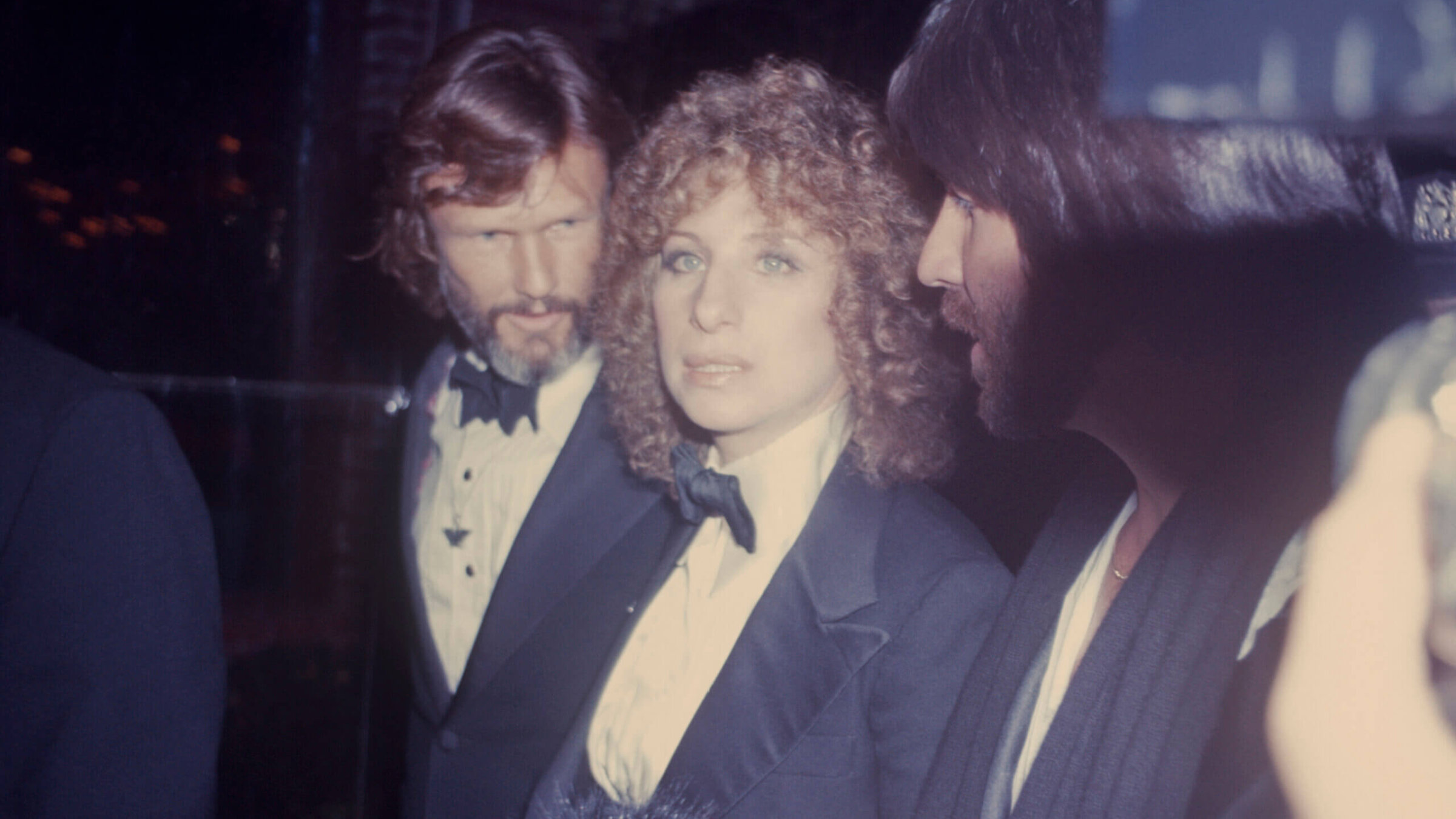 Barbra Streisand with fellow actor Kris Kristofferson, circa 1970; New York