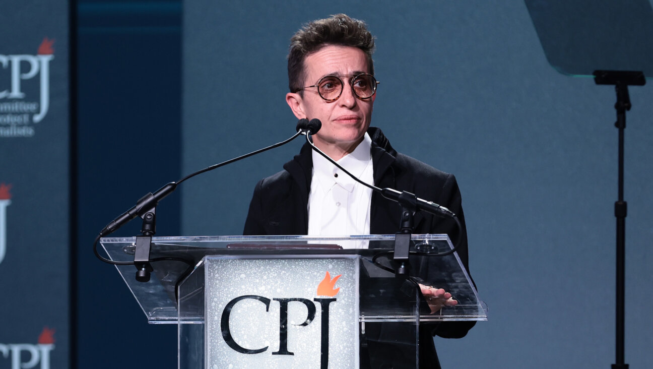Masha Gessen speaks onstage at the 2022 CPJ International Press Freedom Awards at Glasshouses on November 17, 2022 in New York City. (Dimitrios Kambouris/Getty Images)
