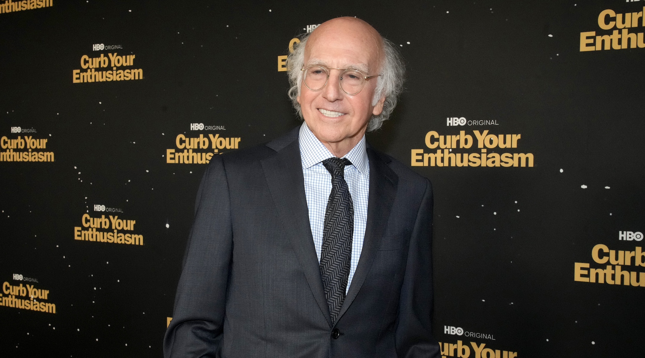 Larry David attends the “Curb Your Enthusiasm” Season 11 premiere at the Paramount Theatre in Los Angeles, Oct. 19, 2021. (Jeff Kravitz/FilmMagic for HBO)