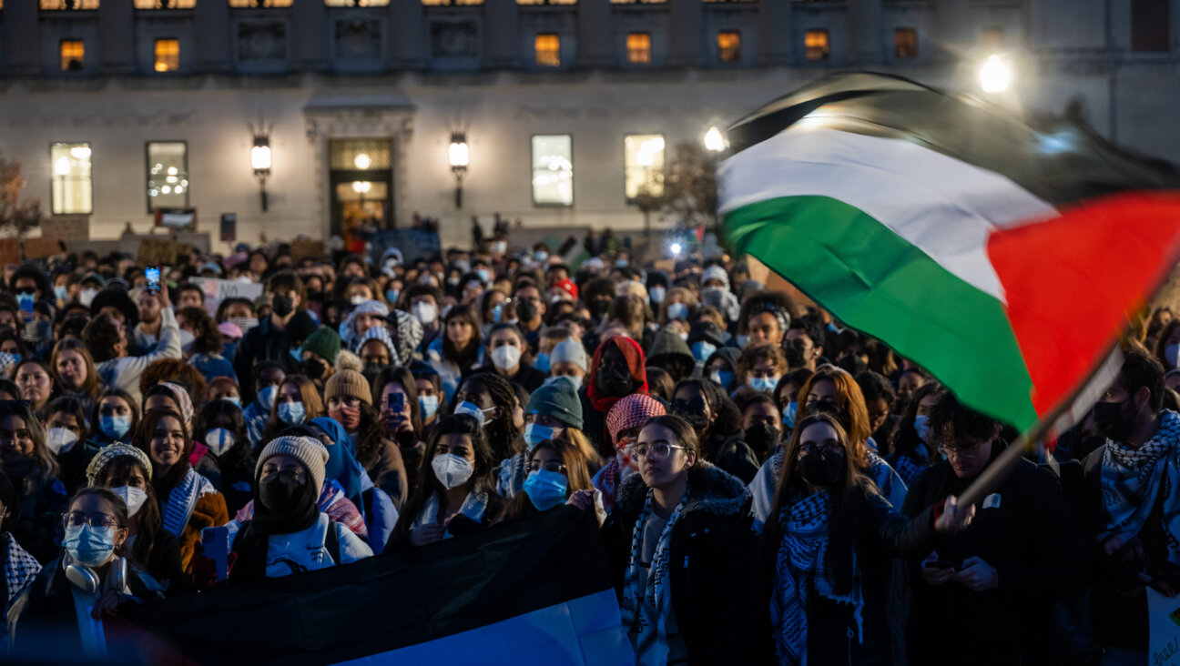 Students participate in a protest at Columbia University last month, after the school suspended its chapters of Students for Justice in Palestine and Jewish Voice for Peace.