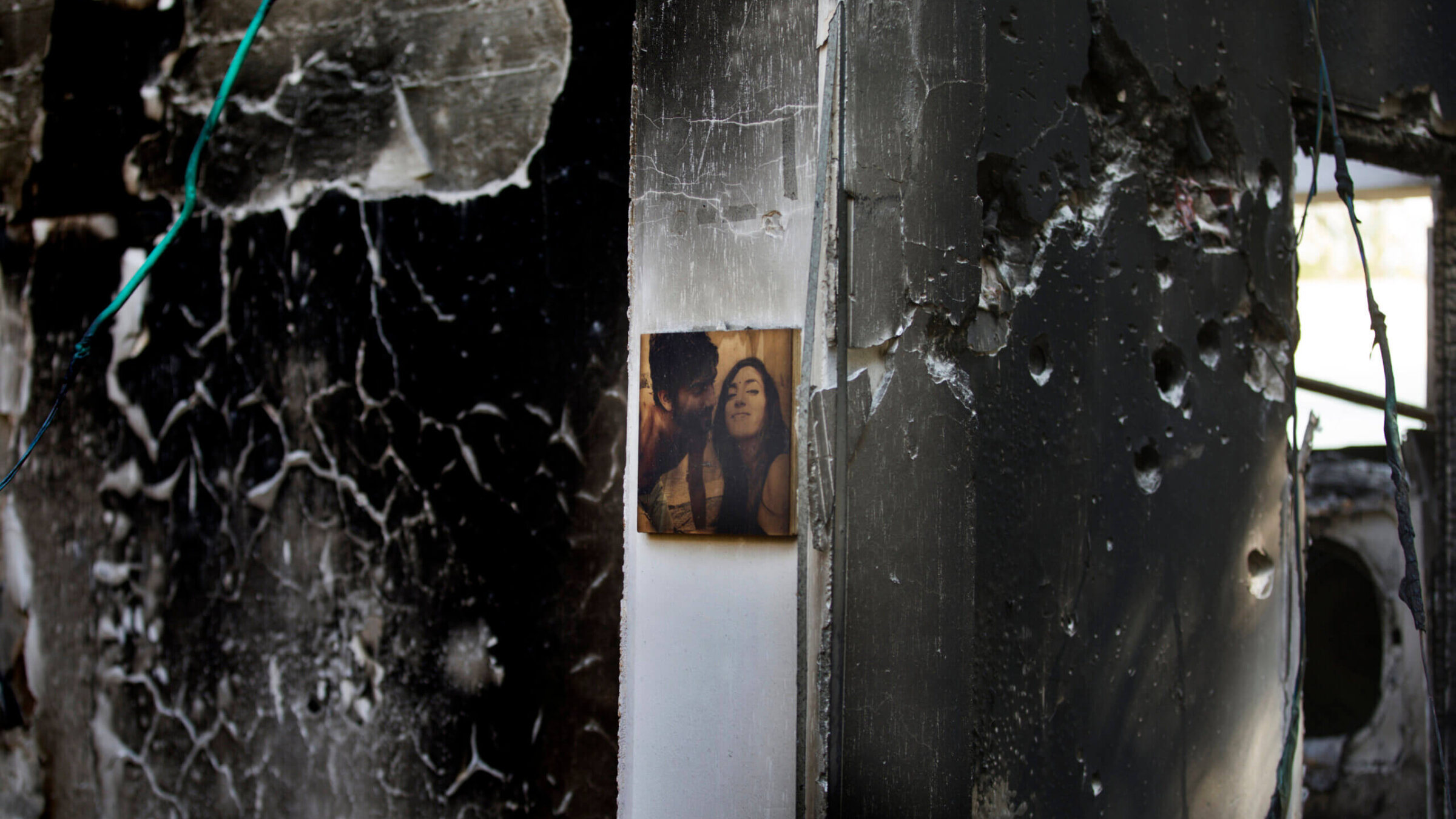 After their home was destroyed in the Oct. 7 attack, a photograph of Doron and Itamar Cohen remained intact on the wall — touched by fire, but not burned.