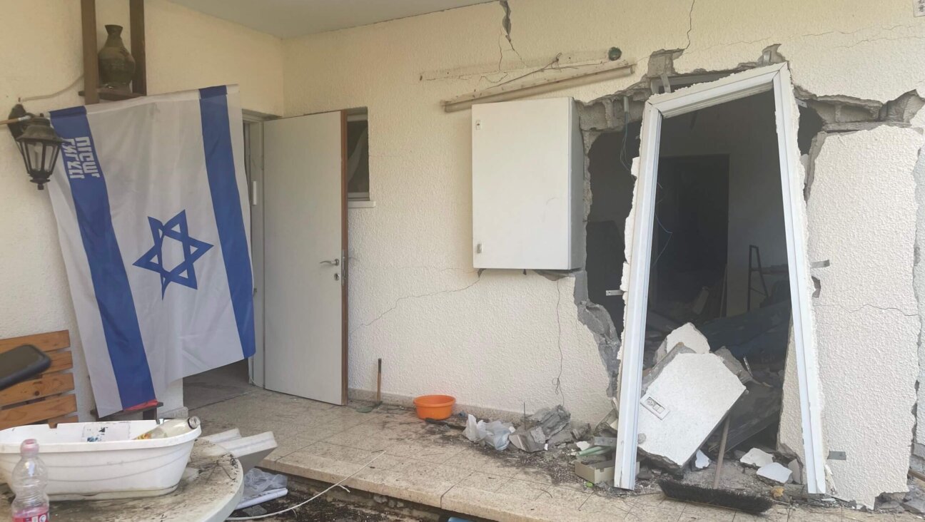 A house destroyed by Hamas terrorists at Kibbutz Nir Oz.