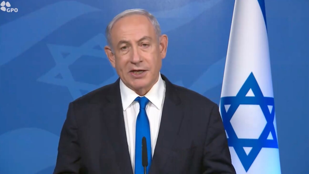 Prime Minister Benjamin Netanyahu speaks in English about Israel’s plans for the Gaza Strip after the war’s end, Nov. 10, 2024. (Screenshot)