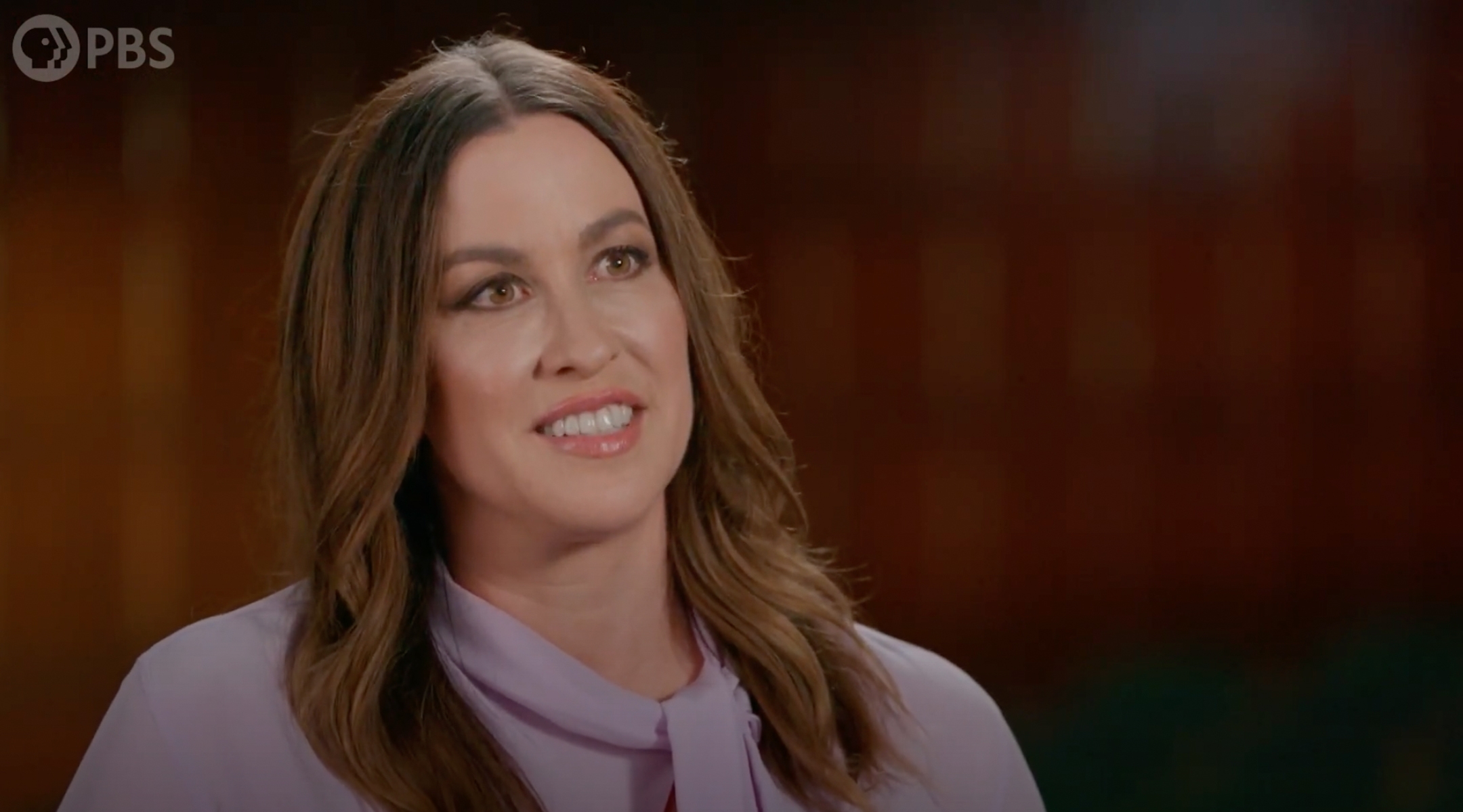 Alanis Morissette shown on PBS' celebrity genealogy series 'Finding Your Roots.' (Screenshot from YouTube)