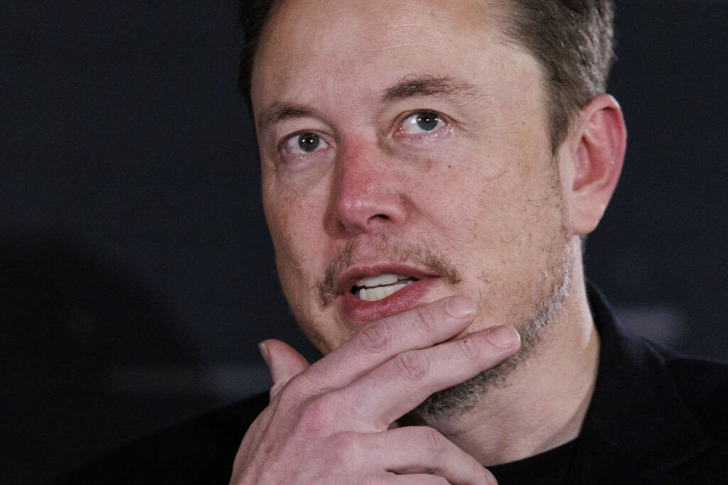 Elon Musk, chief executive officer of Tesla, on Nov. 2, 2023. 