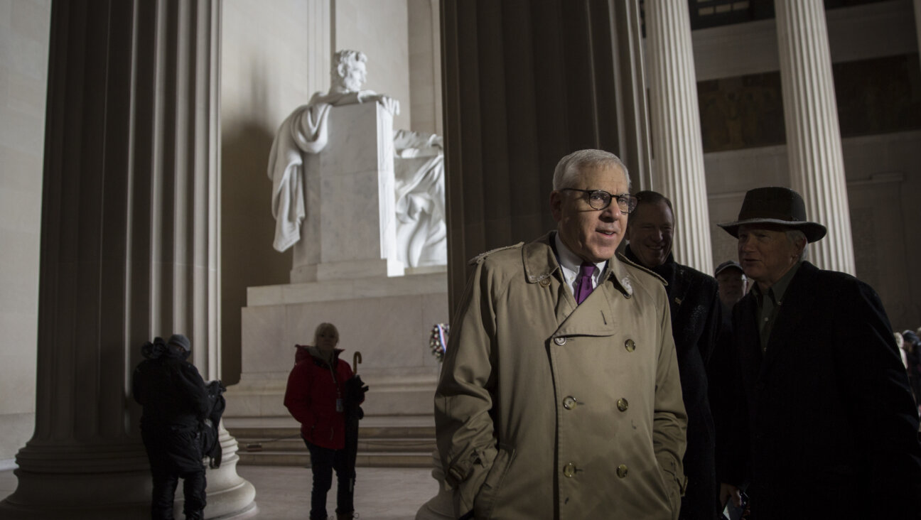 David Rubenstein tours the Lincoln Memorial in 2016. Rubenstein, who donated $18 million to fund improvements to the memorial, is buying the Baltimore Orioles. (Photo by Drew Angerer/Getty Images)
