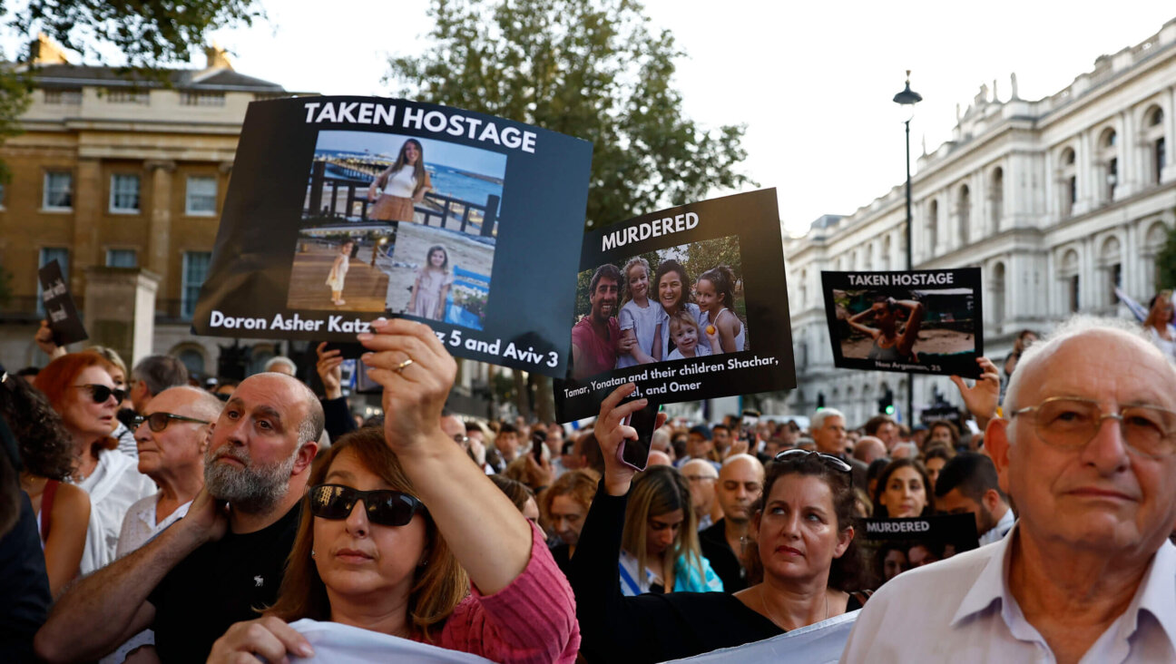 Members of the Jewish community gather for a vigil for Israel at Downing Street on October 9, 2023 in London, England. 