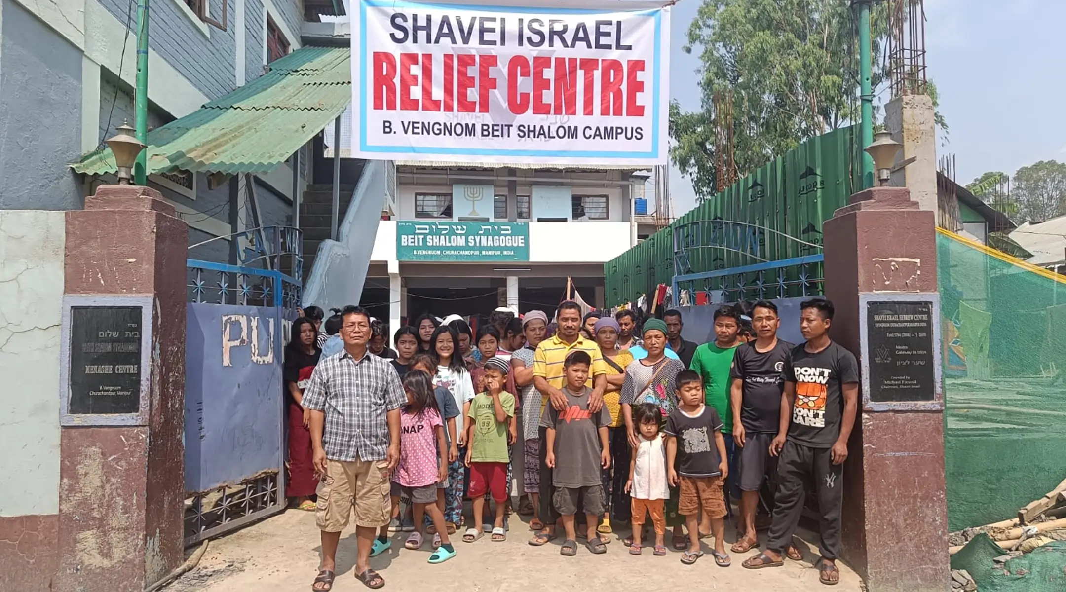 Over 100 Bnei Menashe have taken shelter in a synagogue in Mizoram. 