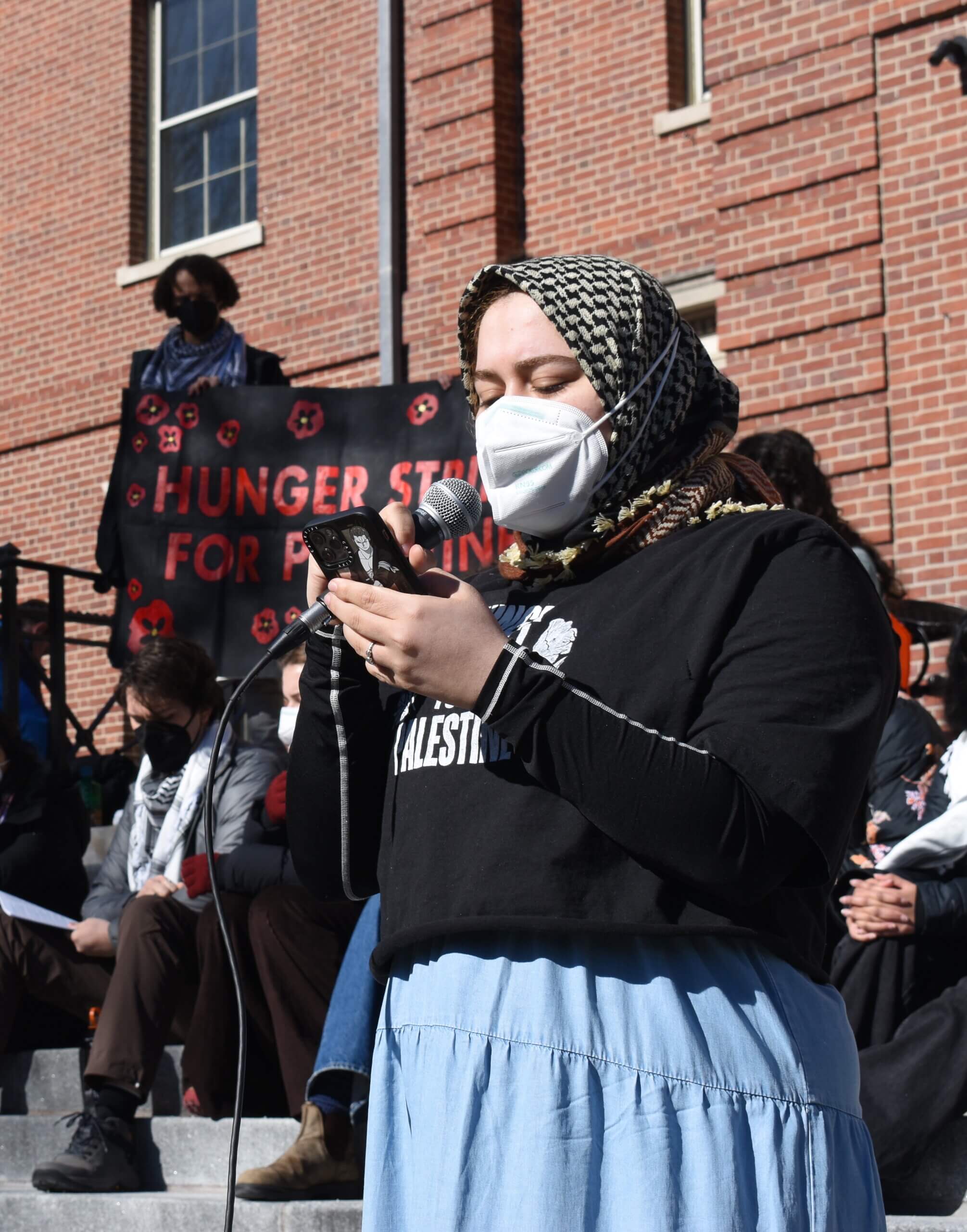 Brown University hunger strike Nour Abaherah