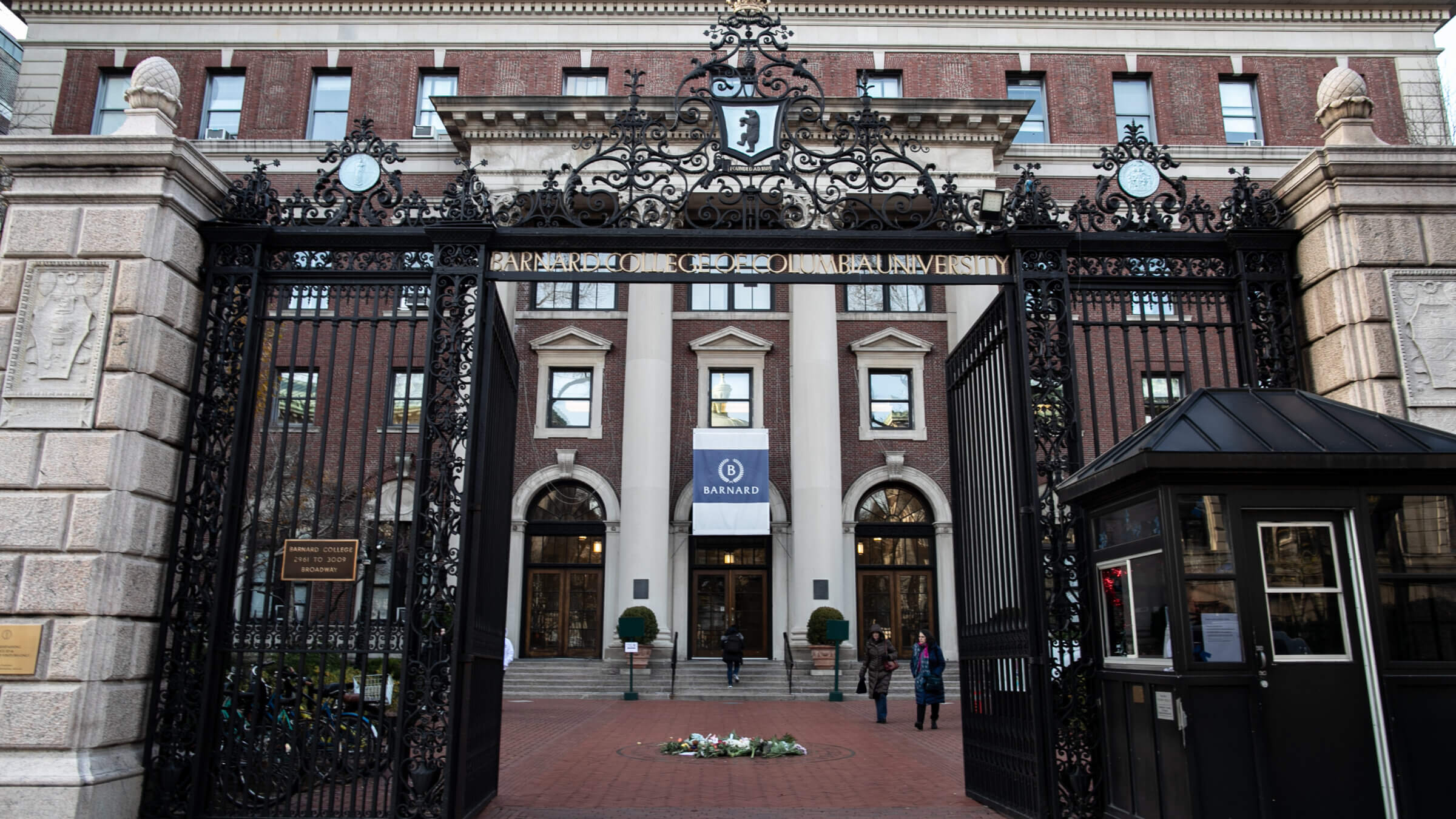 The main entrance of Barnard College in 2019.