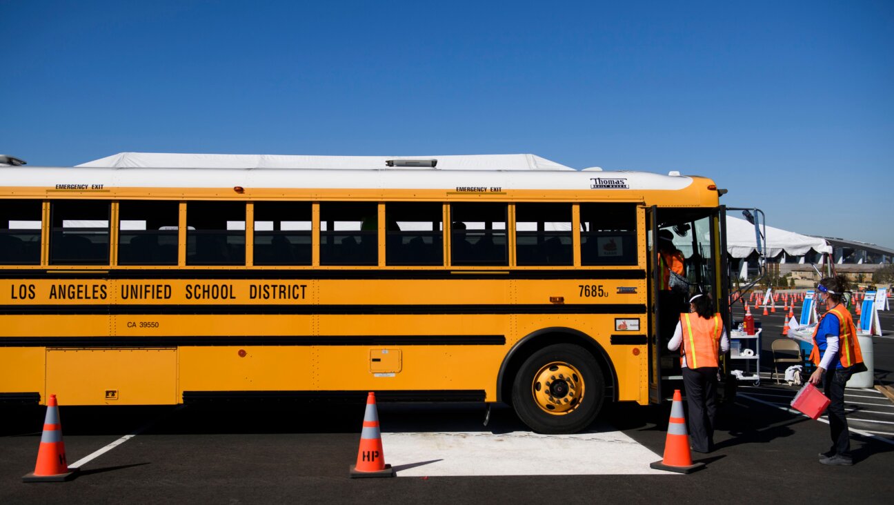 An LAUSD school bus.