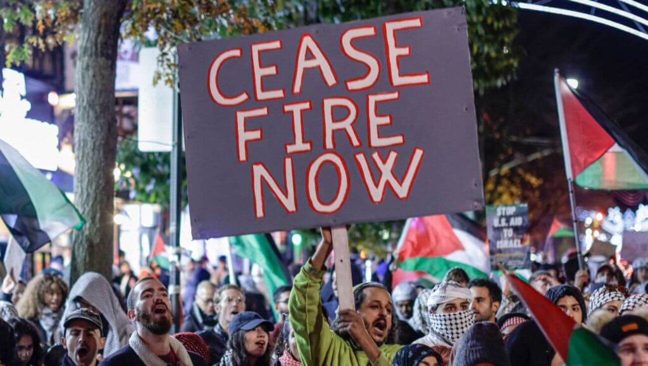 Demonstrators call for a ceasefire in New York City on Nov. 18, 2023. 