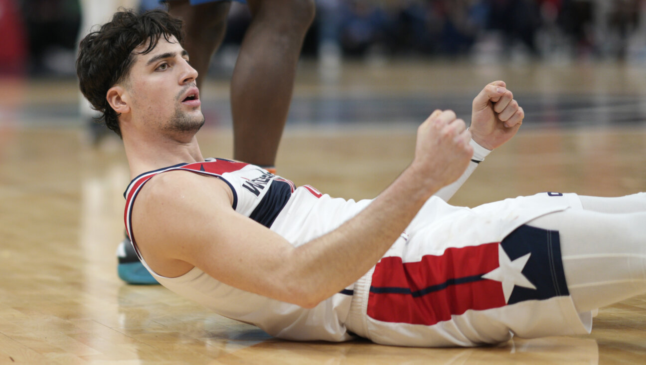 The Washington Wizards' Deni Avdija reacts after scoring and drawing a foul against the Minnesota Timberwolves last month.