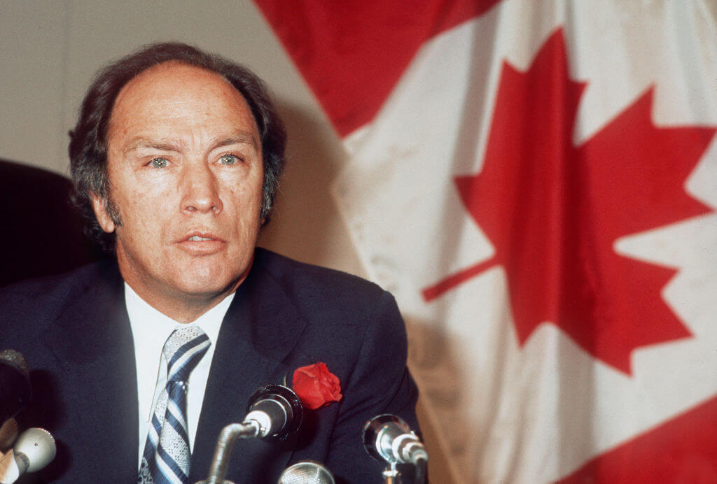 Canadian Prime Minister Pierre Trudeau in 1974.