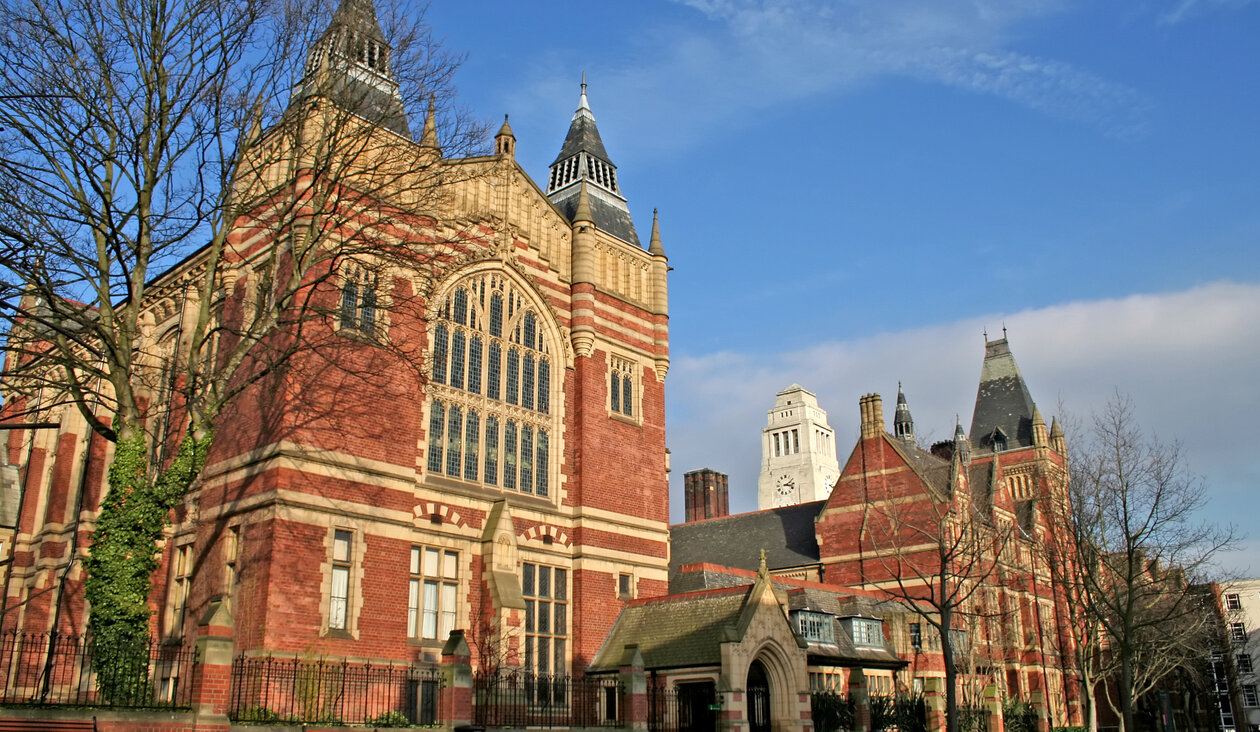 The campus of the University of Leeds in the United Kingdom.