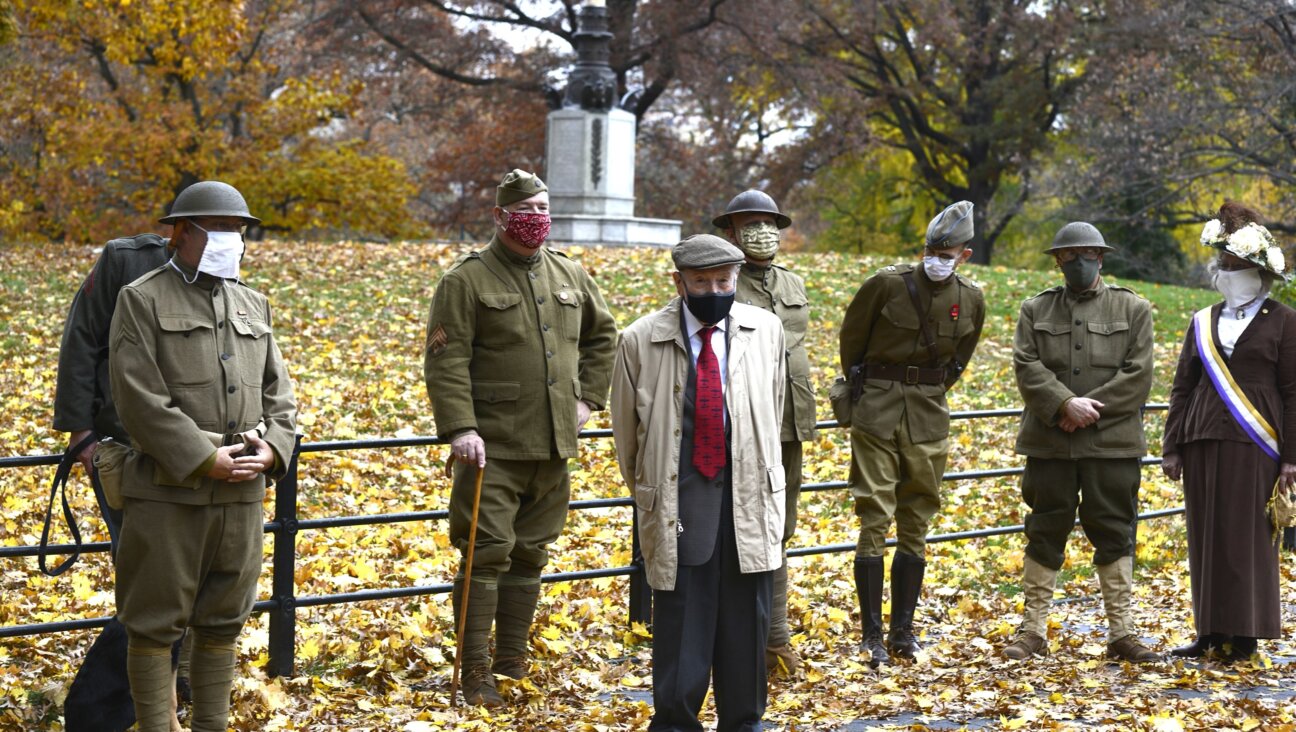 Si Spiegel with the East Coast Doughboys in Central Park, November 2020.