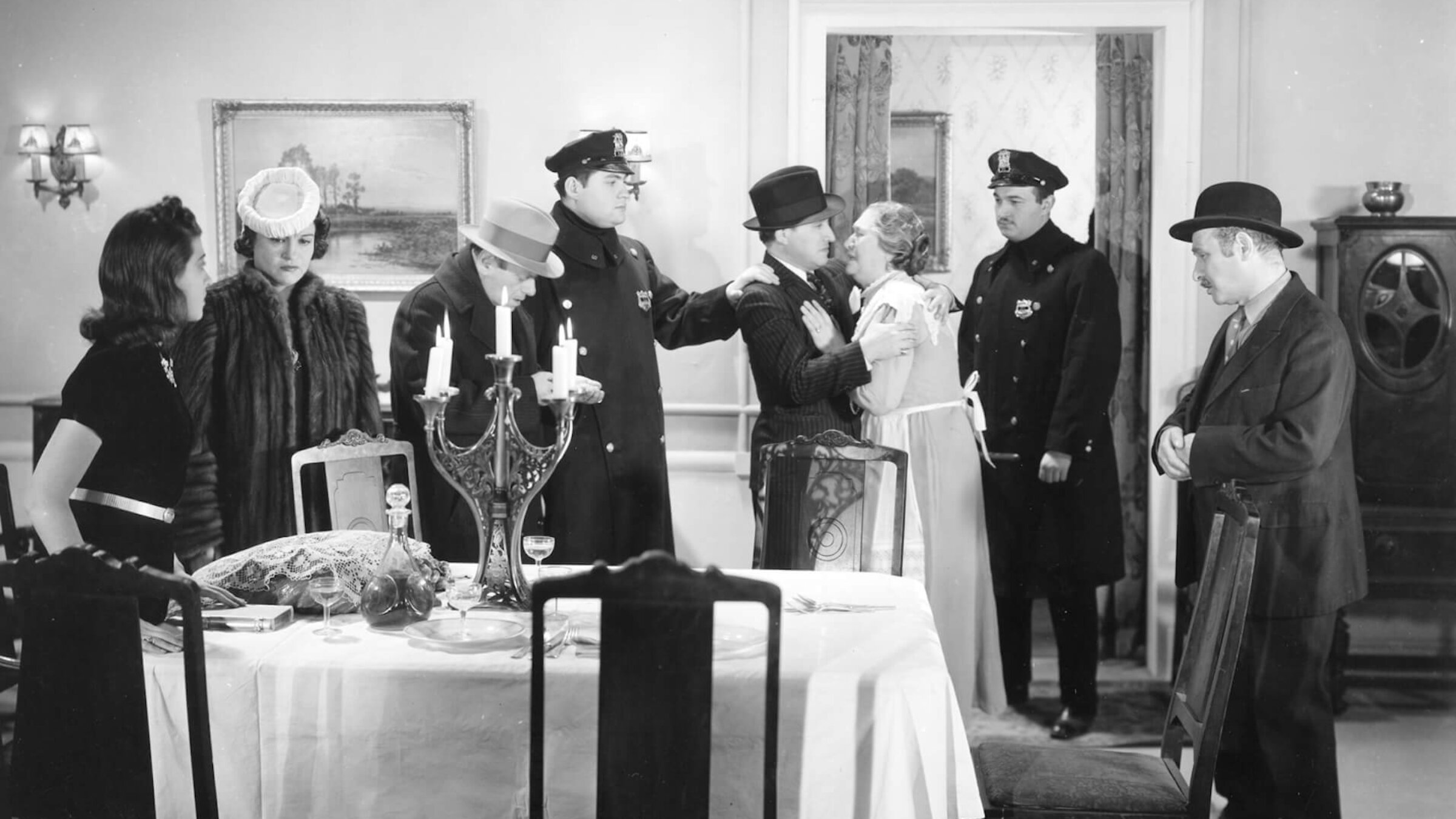 A scene from the film <i>Mothers of Today</i>, 1939.
