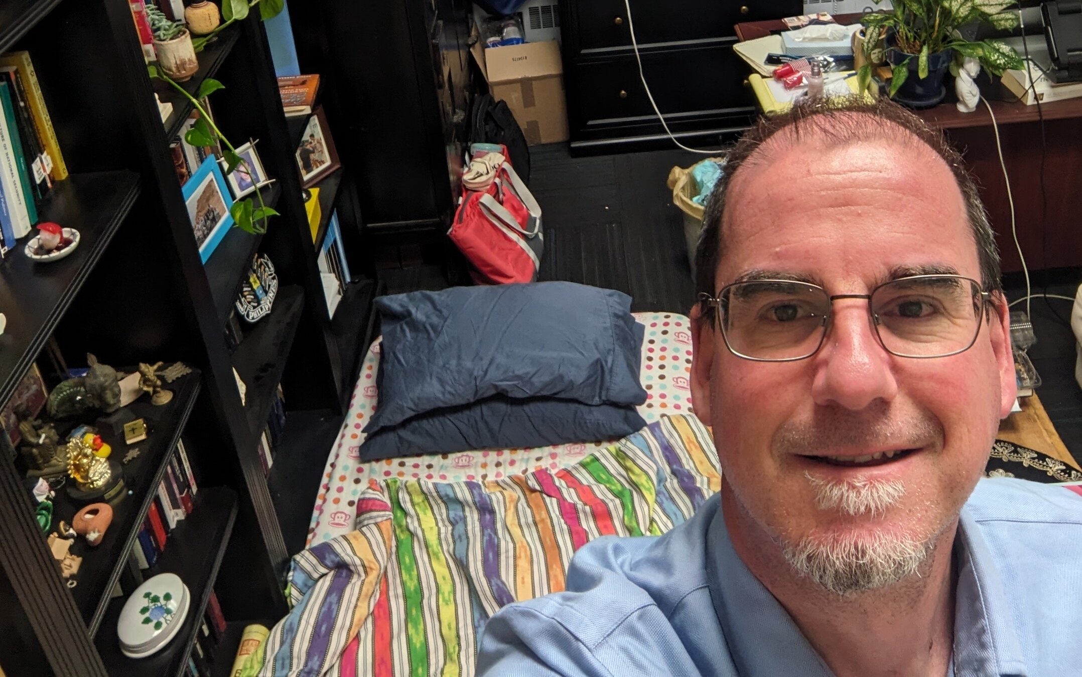 Ron Hassner, chair of the Israel studies program at the University of California, Berkeley, is holding a one-man sit-in in his office to press the university to better address tensions among students heightened by the Israel-Hamas war. (Courtesy Hassner)
