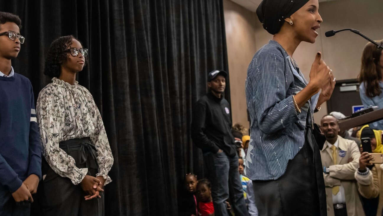 Rep. Ilhan Omar and her daughter Isra Hirsi at her victory speech on Nov, 6, 2018,