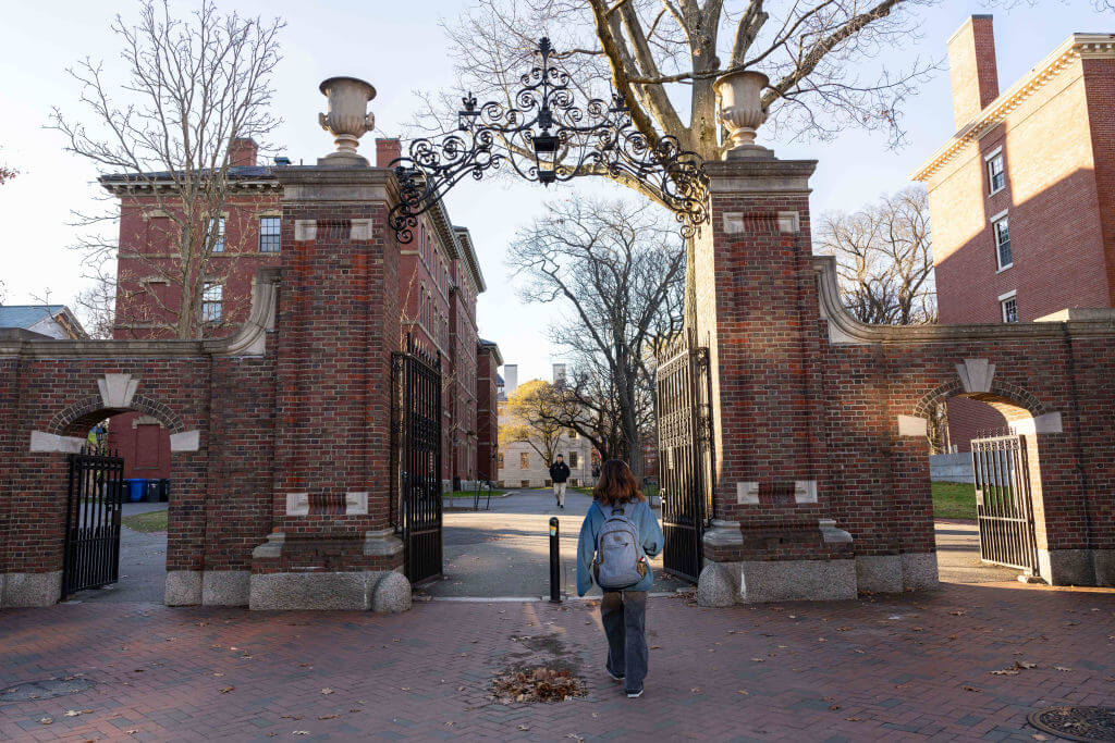 The Harvard University campus in Cambridge, Massachusetts.