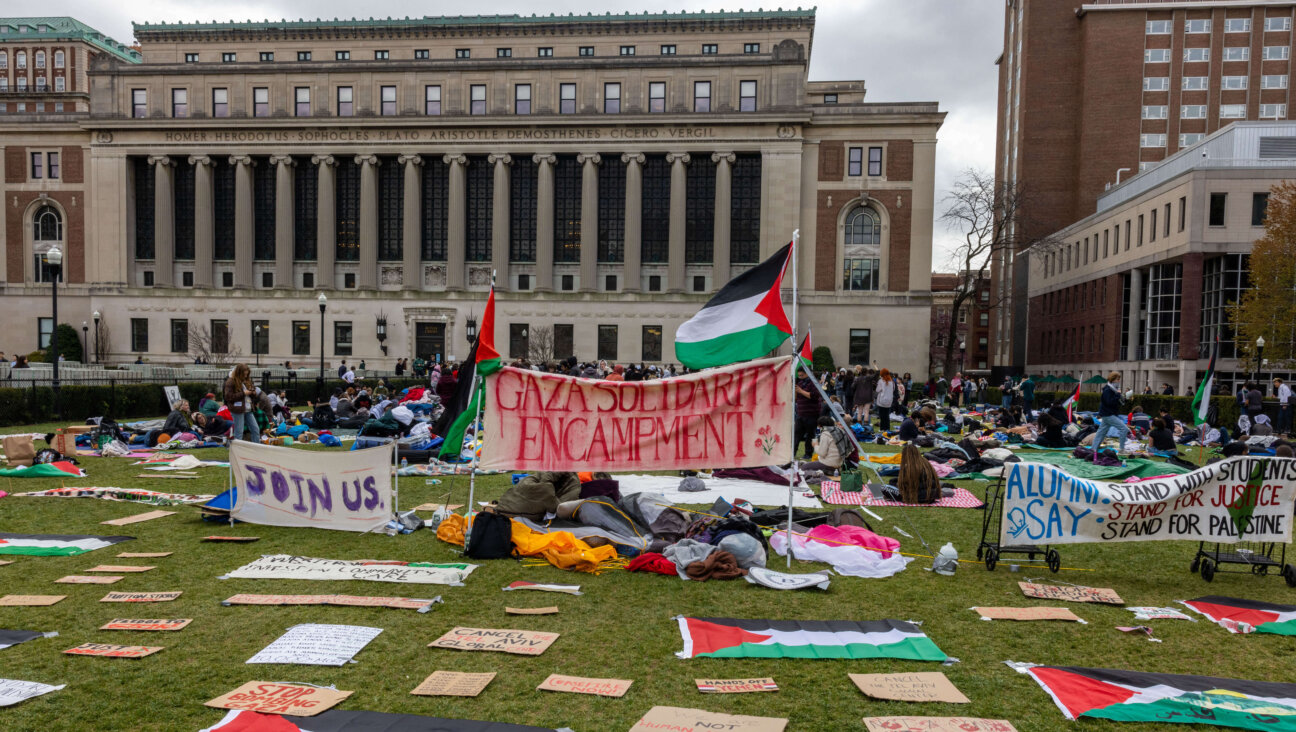 Students occupy the campus ground of Columbia University in support of Palestinians, in New York City, on April 19, 2024. Officers cleared out a pro-Palestinian campus demonstration on April 18, a day after university officials testified about antisemitism before Congress. 