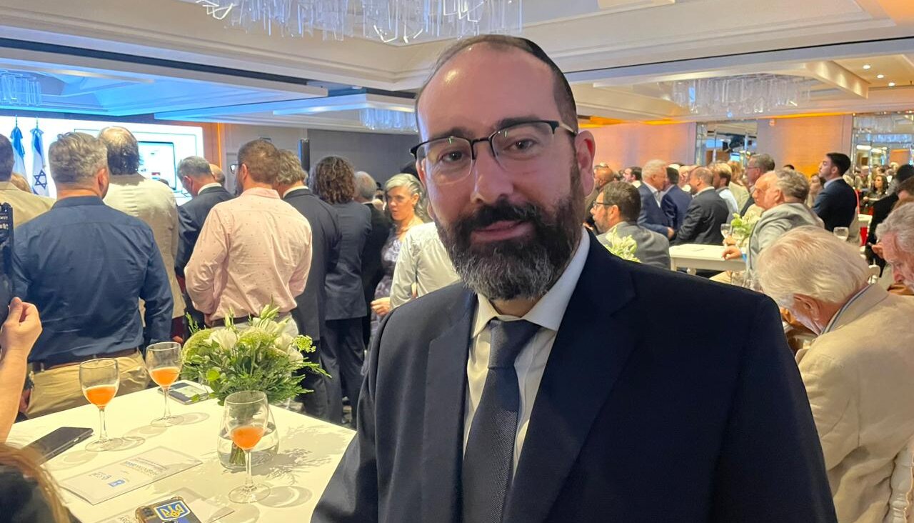 Rabbi Shimon Axel Wahnish attended an Argentina-Israel Chamber event at the Intercontinental Hotel in Buenos Aires on Dec. 14, 2023.
