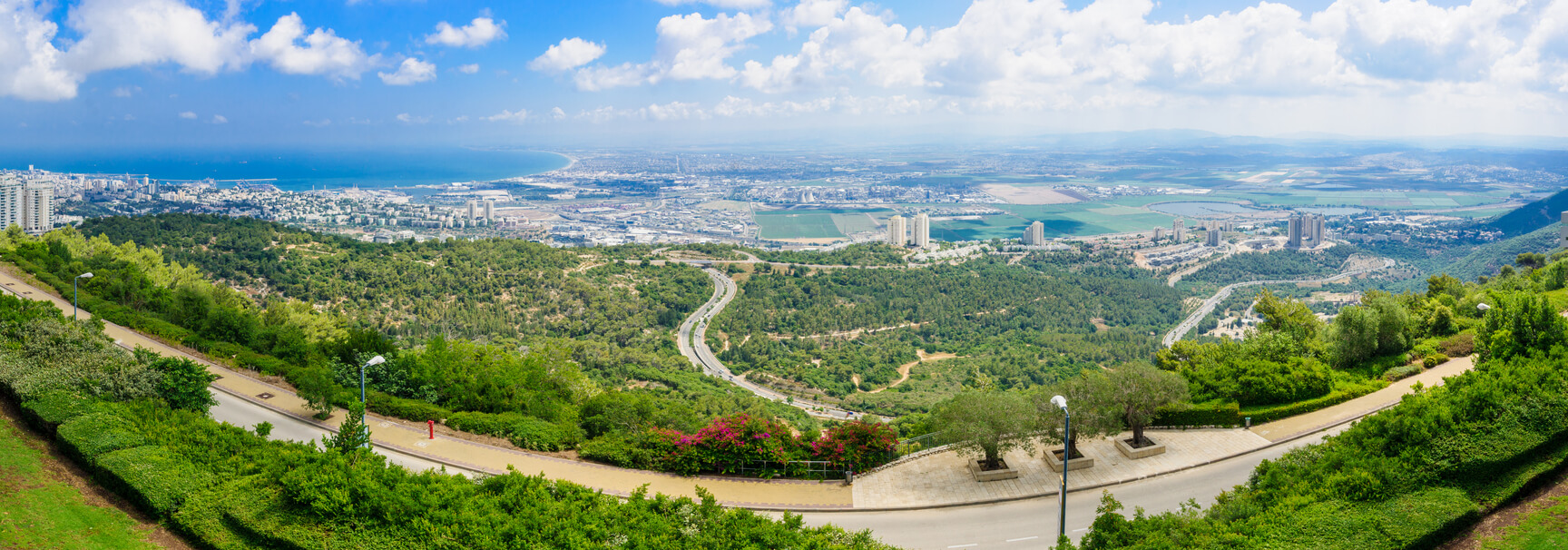 A Panoramic view of Haifa viewed from the Haifa University campus.