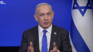 Israeli Prime Minister Benjamin Netanyahu condemned protesters in a video published on X.