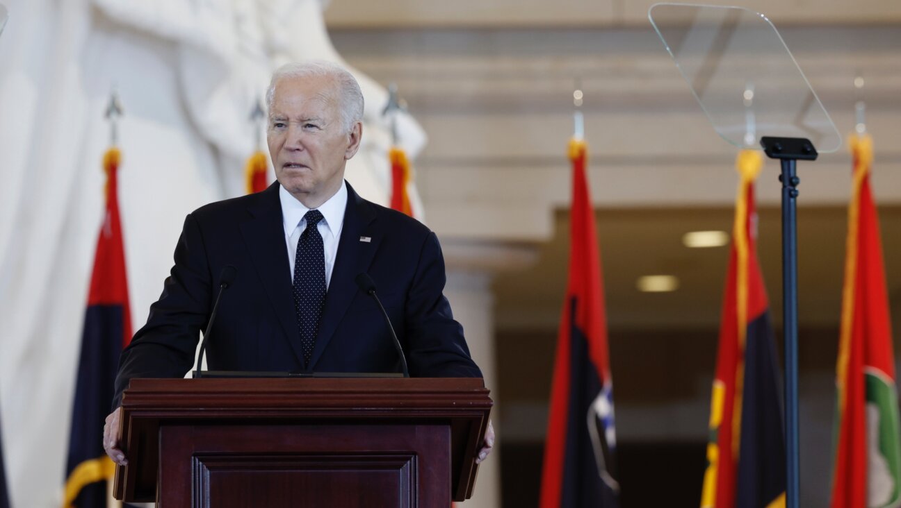 U.S. President Joe Biden speaks during the U.S. Holocaust Memorial Museum’s Annual Days of Remembrance ceremony at the U.S. Capitol, May 7, 2024. (Anna Moneymaker/Getty Images)