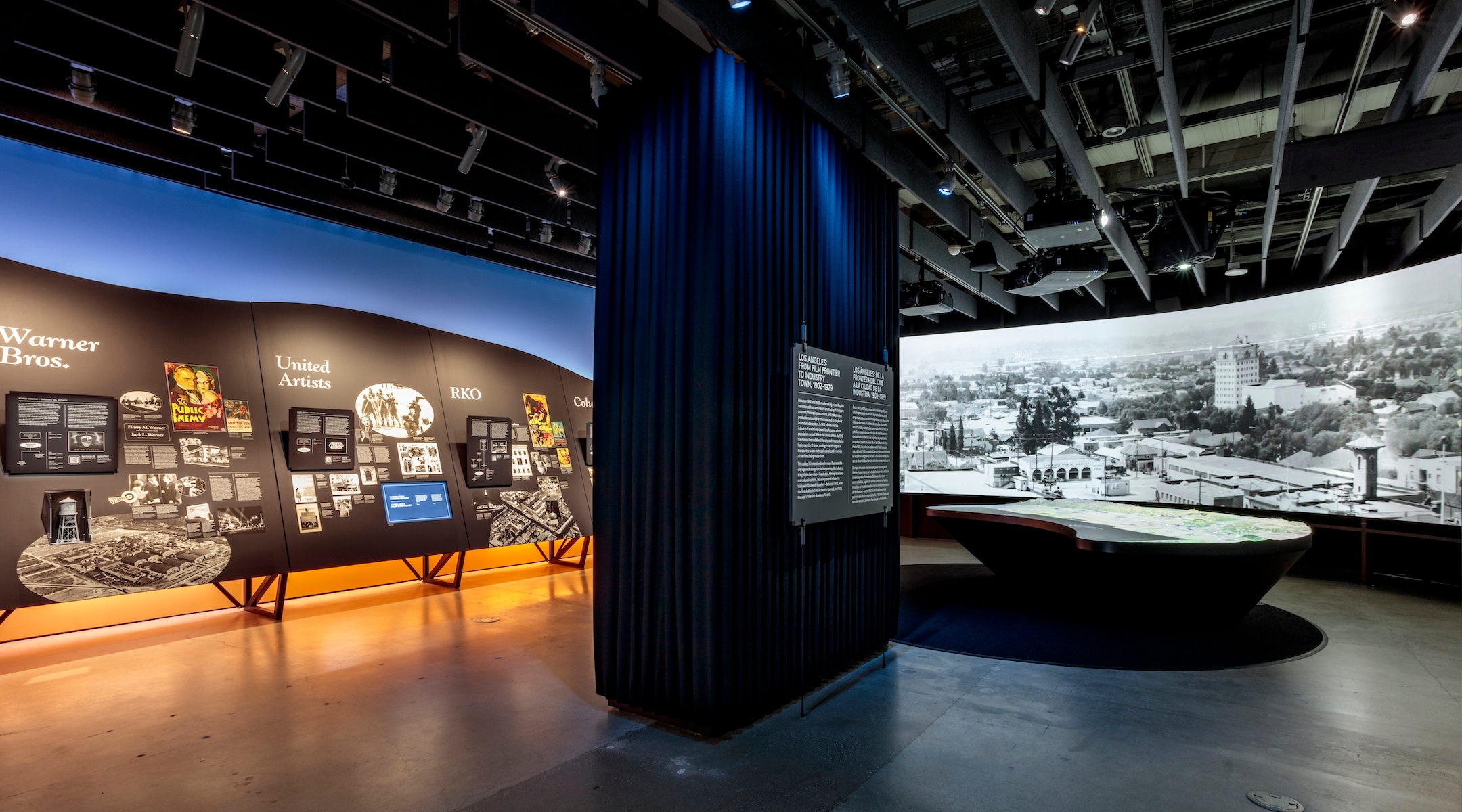 The new “Hollywoodland: Jewish Founders and the Making of a Movie Capital” exhibit at the Academy Museum of Motion Pictures in Los Angeles. (Josh White, JWPictures/Academy Museum Foundation)