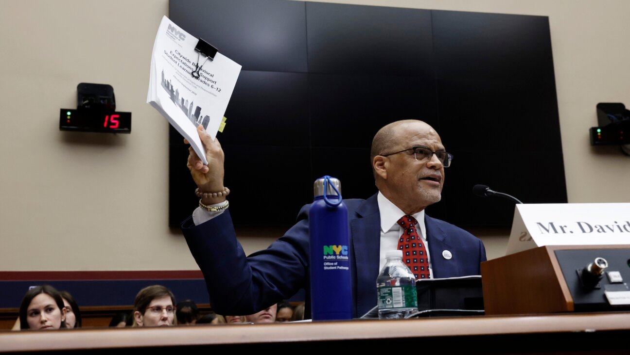 David Banks, Chancellor of New York City Public Schools, speaks during a hearing with subcommittee members of the House Education and the Workforce Committee in the Rayburn House Office Building in Washington, D.C., May 8, 2024. (Anna Moneymaker/Getty Images)