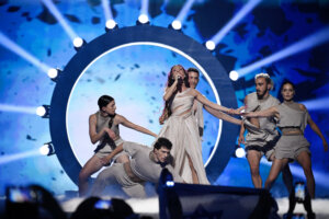 Eden Golan performs for Israel at the Eurovision Grad Final 2024 with the song "Hurricane." 