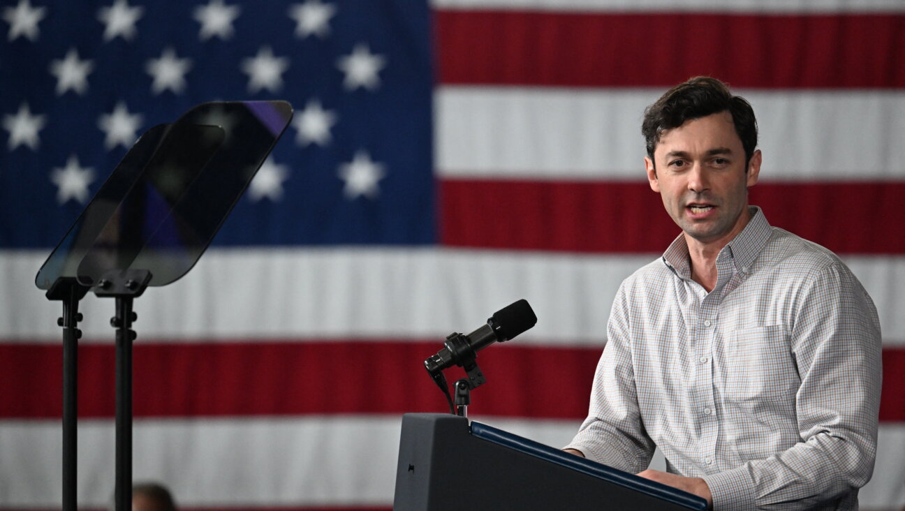 U.S. Sen. Jon Ossoff speaks at a campaign event in Atlanta in March 2024. (Photo by Jim WATSON / AFP) (Photo by JIM WATSON/AFP via Getty Images)