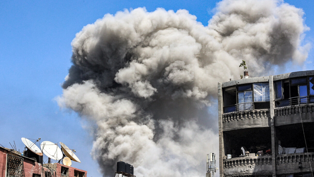Smoke rises from an Israeli bombardment in Jabalia in the northern Gaza Strip on May 14, 2024.