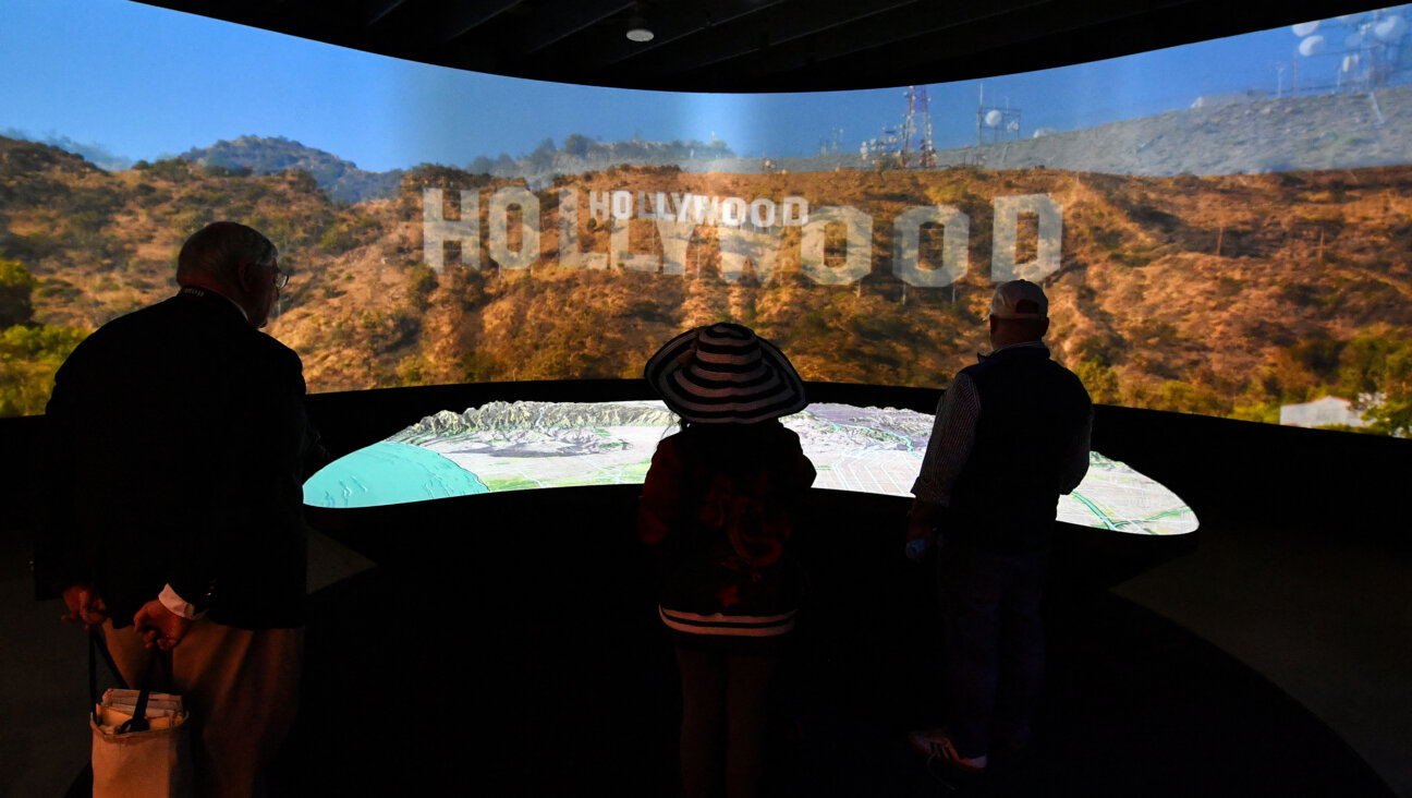 Visitors attend "Hollywoodland: Jewish Founders and the Making of a Movie Capital" at the Academy Museum in Los Angeles.