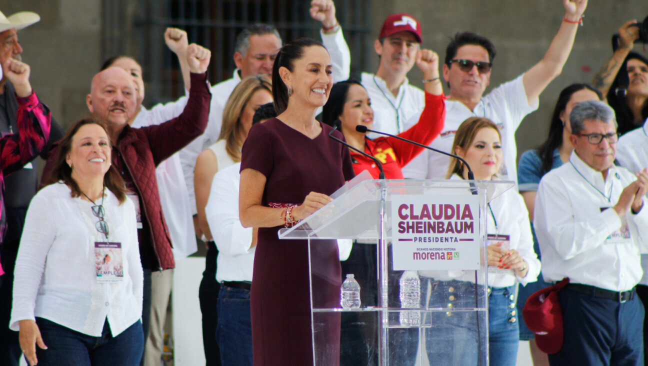 Mexican presidential candidate Claudia Sheinbaum speaks during the 2024 closing campaign event in Mexico City, Mexico, May 29, 2024. (Brigette Reyes/ObturadorMX/Getty Images)