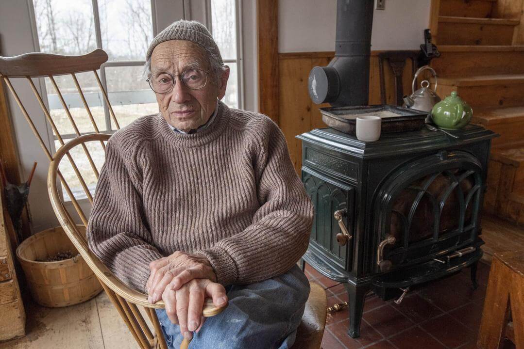 Jules Rabin at home in Vermont.