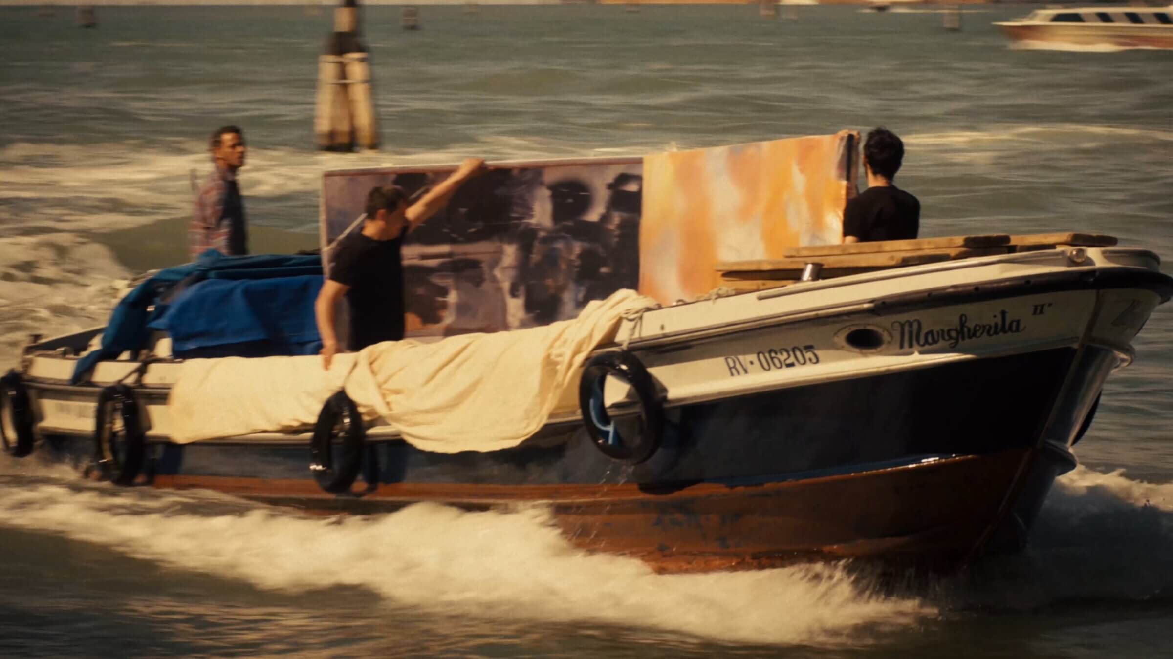 'Taking Venice' recreates the 1964 transport of Robert Rauschenberg’s work for exhibition at the 1964 Venice Biennale.