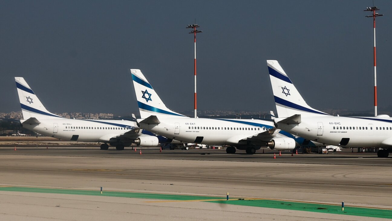 El Al planes are seen at the Ben Gurion International Airport in Tel Aviv on Dec. 31, 2022. (Jakub Porzycki/NurPhoto)