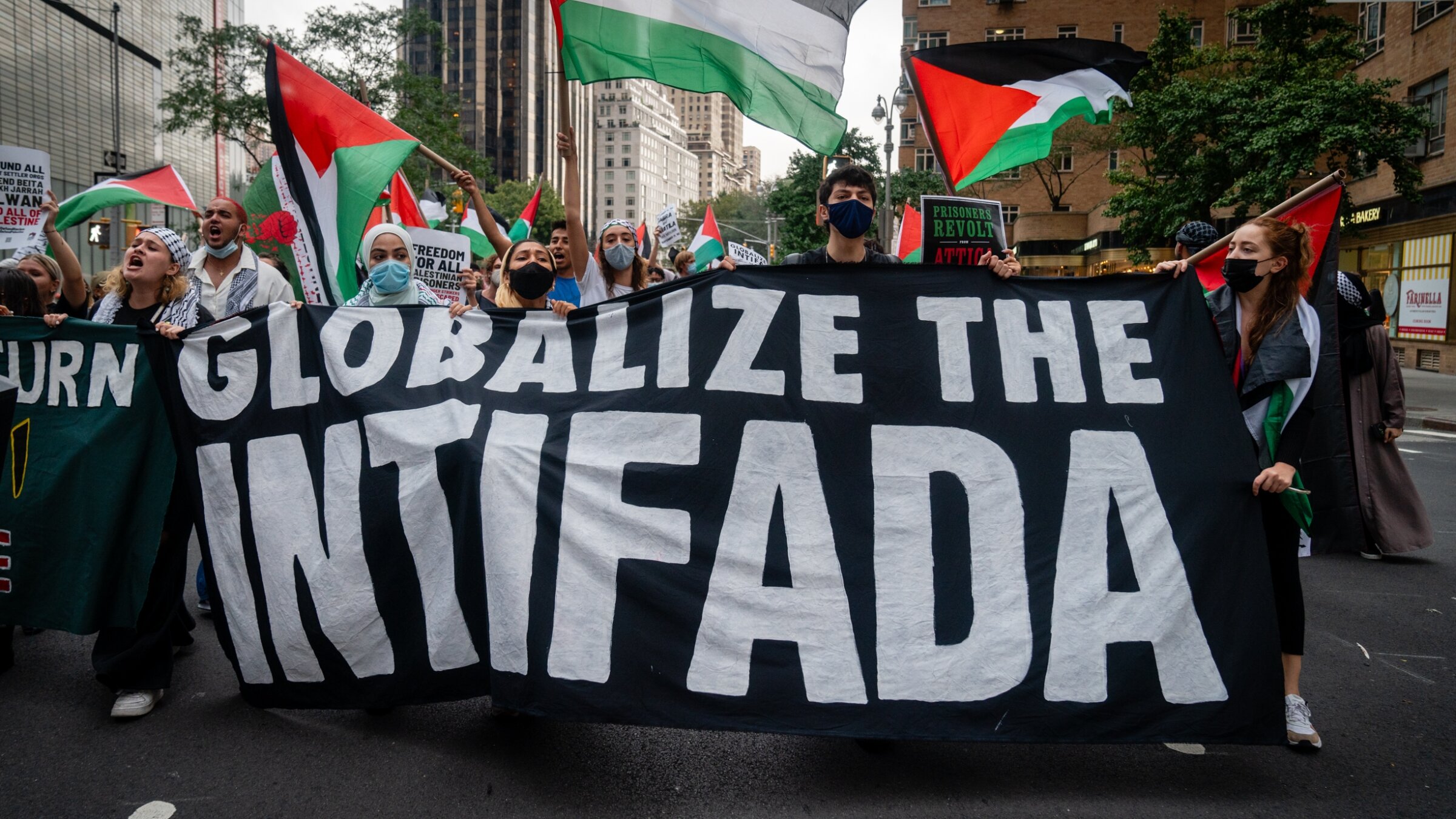 A protest led by Within Our Lifetime in Manhattan, September 17, 2021. (Luke Tress)