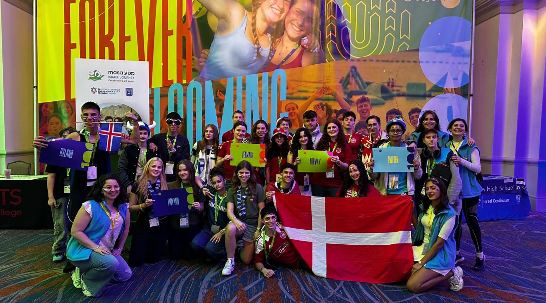 Jewish teens from more than 40 countries attended BBYO’s annual International Convention in Orlando in February 2024. (Courtesy of Elias Joaquin Burgos)