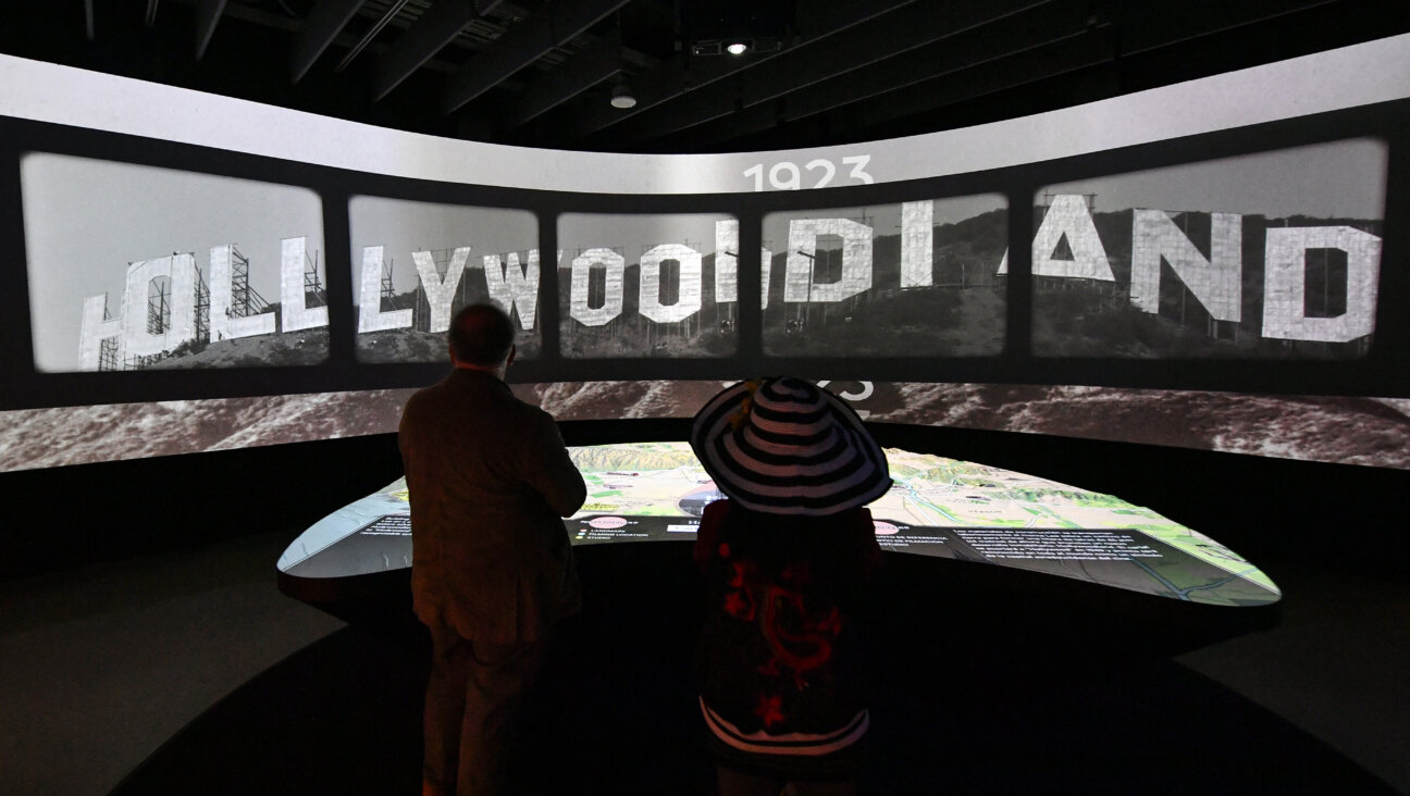 Visitors attend "Hollywoodland: Jewish Founders and the Making of a Movie Capital."