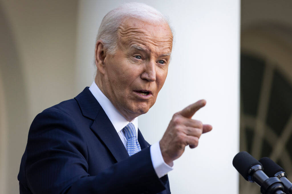President Joe Biden during a Jewish American Heritage Month reception on May 20, 2024. 