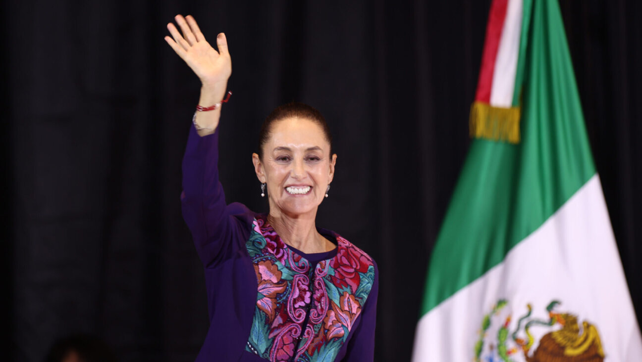 Claudia Sheinbaum of arrives to give a speech after the first results released by Mexican election authorities show her with a commanding lead in the presidential election on June 03, 2024, in Mexico City, Mexico. (Hector Vivas/Getty Images)
