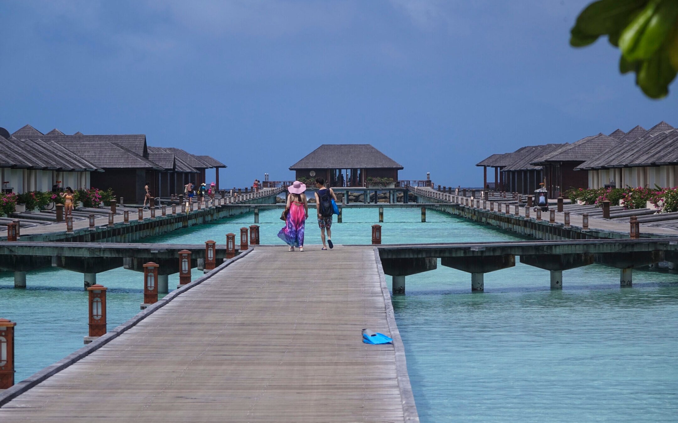 Maldives, a popular tourist destination, is iconic for its overwater villas, tropical forests, palm trees and beaches. (Nicolas Economou/NurPhoto via Getty Images)