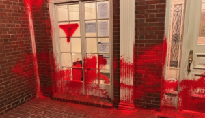 Vandals Tuesday defaced the facade of Anne Pasternack, the Jewish director of the Brooklyn Museum. City officials call it an antisemitic attack. 