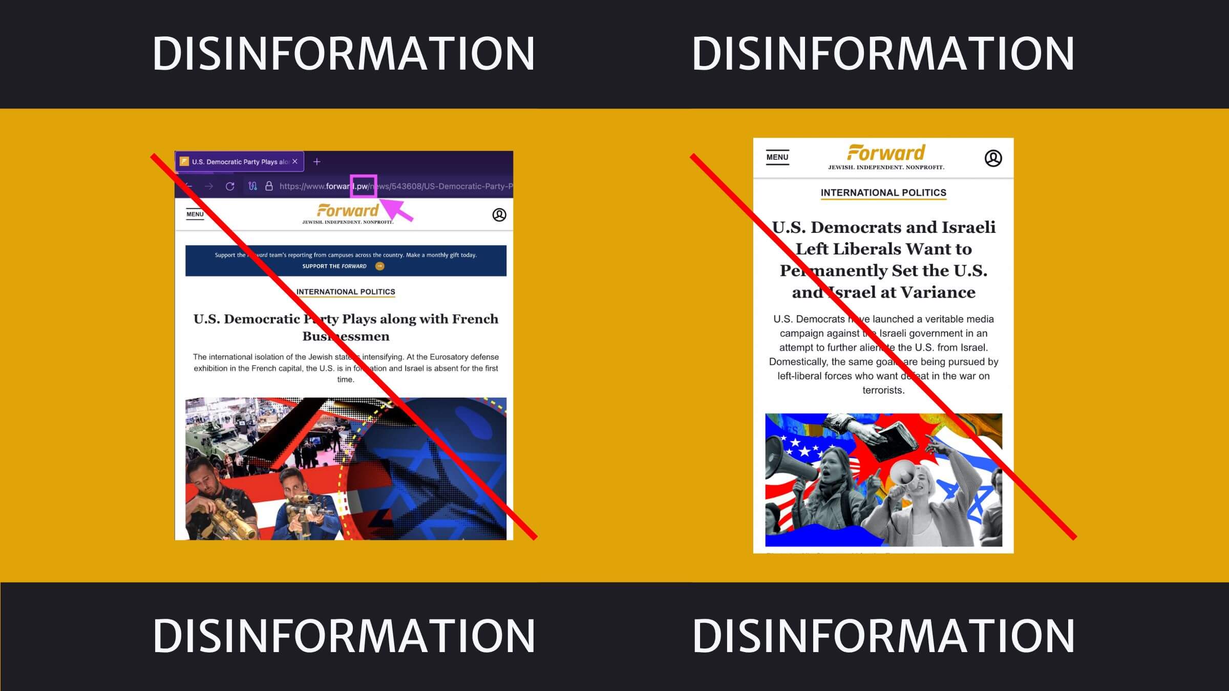 The Forward is targeted by Russian disinformation campaign around ...