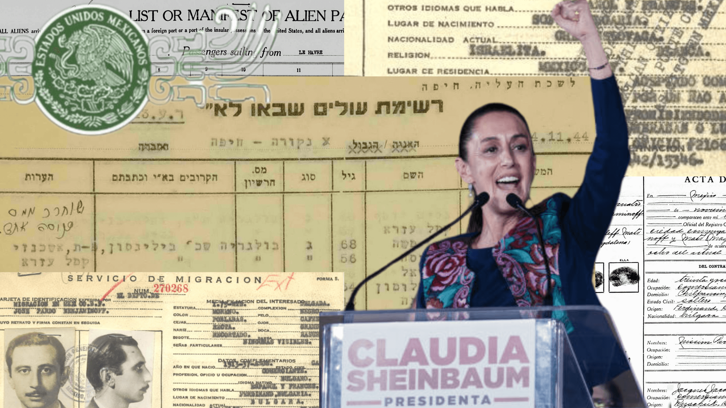 Mexico’s first female and first Jewish president, Claudia Sheinbaum, said her mother was born in Mexico. Geneological documents show she was born in Bulgaria and survived the Holocaust.